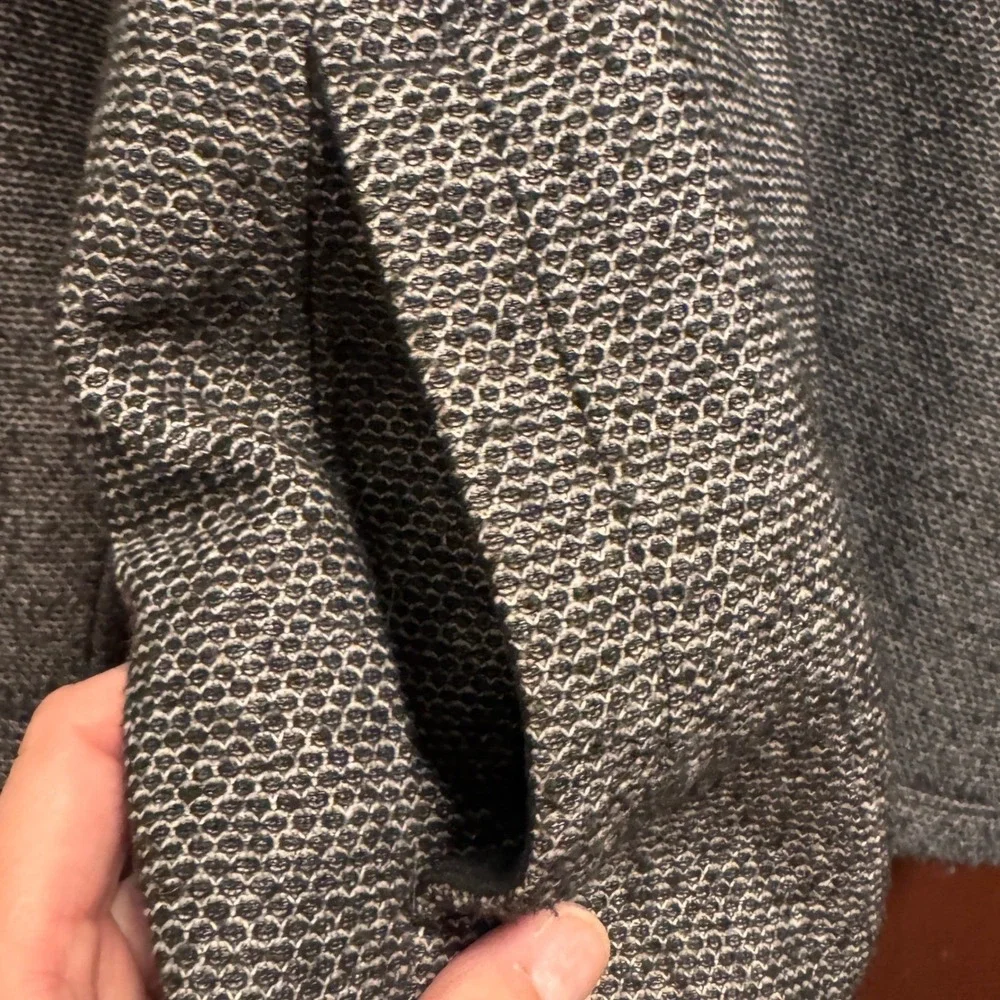 Orvis Men XL Classic‎ Collection Gray Textured Sherpa 1/4 Zip Pullover Jacket